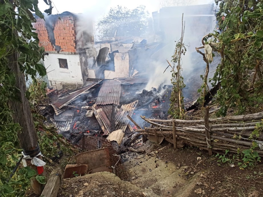 Artvin’de yangın paniği: 4 ev küle döndü