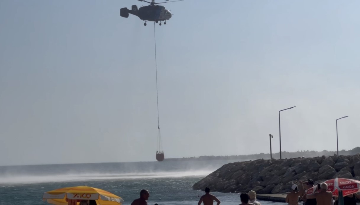 Güre’de zeytinlik yangını