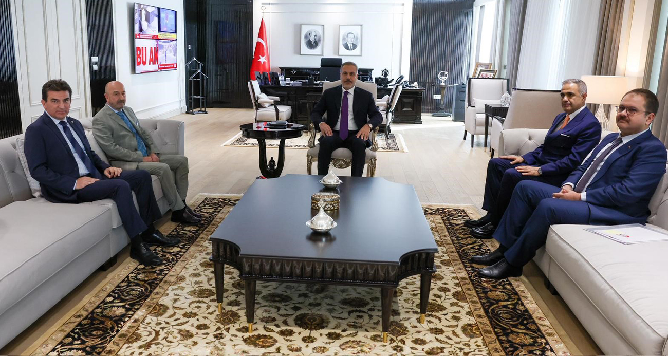 Bakan Fidan, OYAK Yönetim Kurulu Başkanı Aksakallı’yı kabul etti