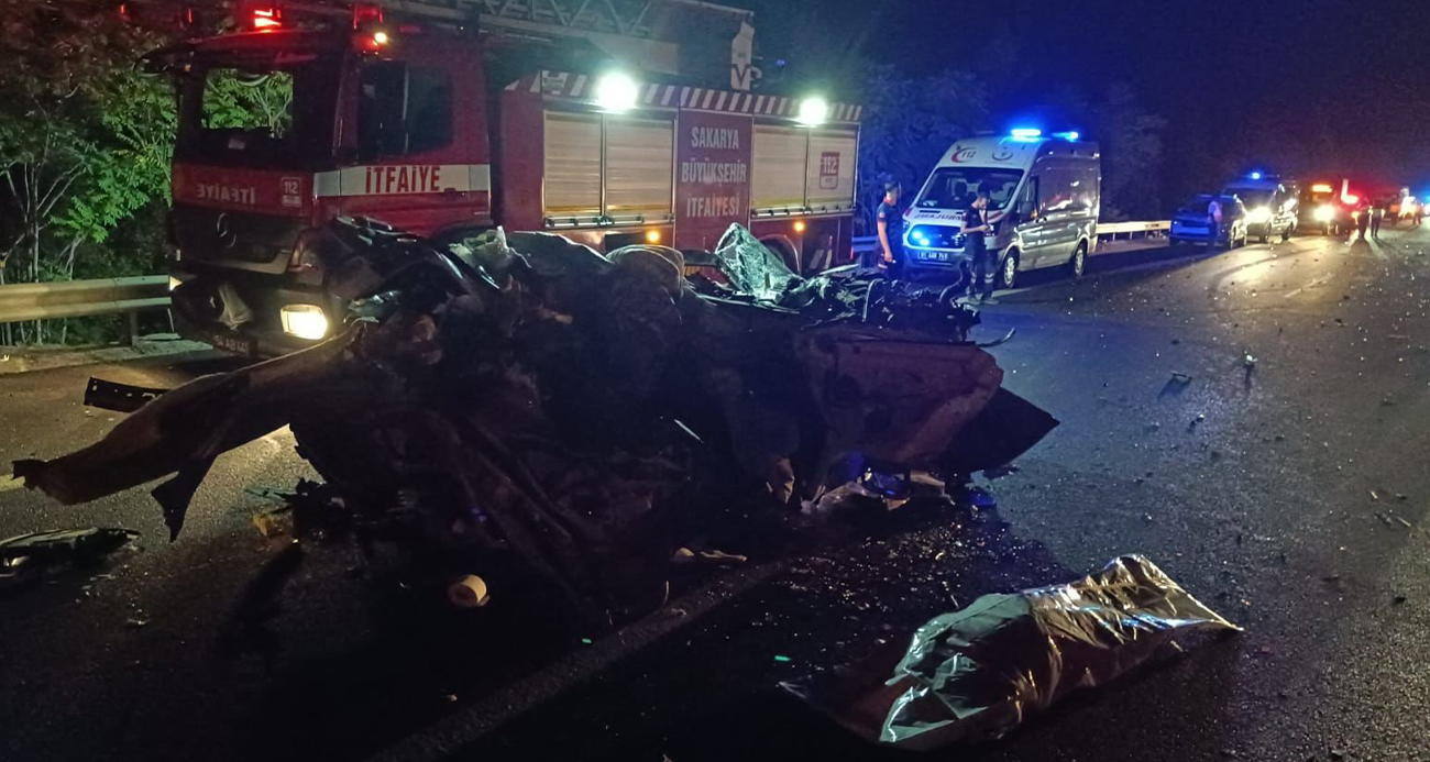 Sakarya’da feci kaza!