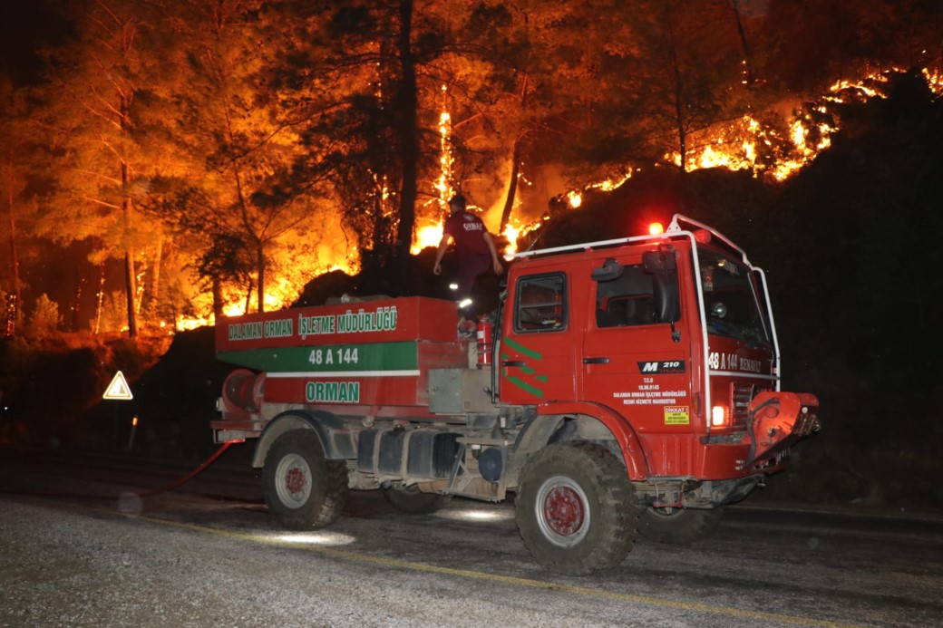 Köyceğiz yangınında 23 saat geride kaldı