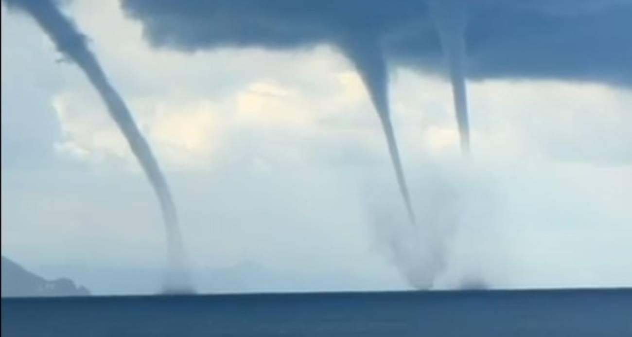 Giresun açıklarında hortum paniği