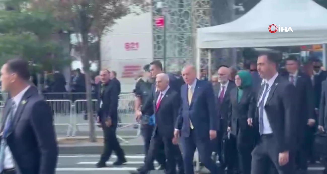 Cumhurbaşkanı Erdoğan 'Filistin' konulu konferansa katılmak üzere BM’de