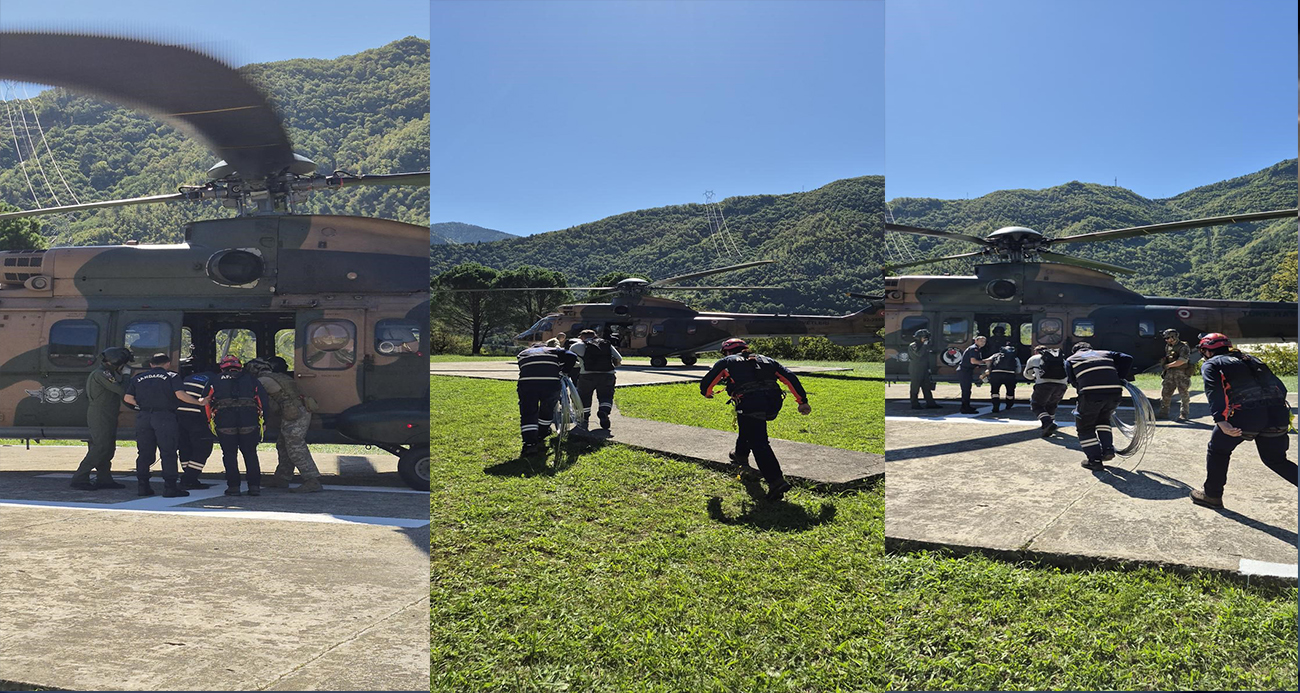 Çoruh Edaş'tan sel felaketinin yaşandığı Artvin'in dağ köylerine helikopterle müdahale