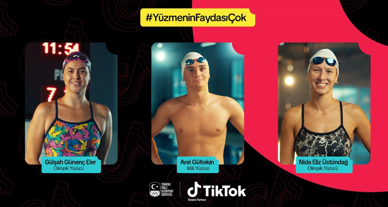 Milli yüzücülerimiz yüzmenin faydalarını TikTok’ta anlatıyor, gençlere ilham veriyor