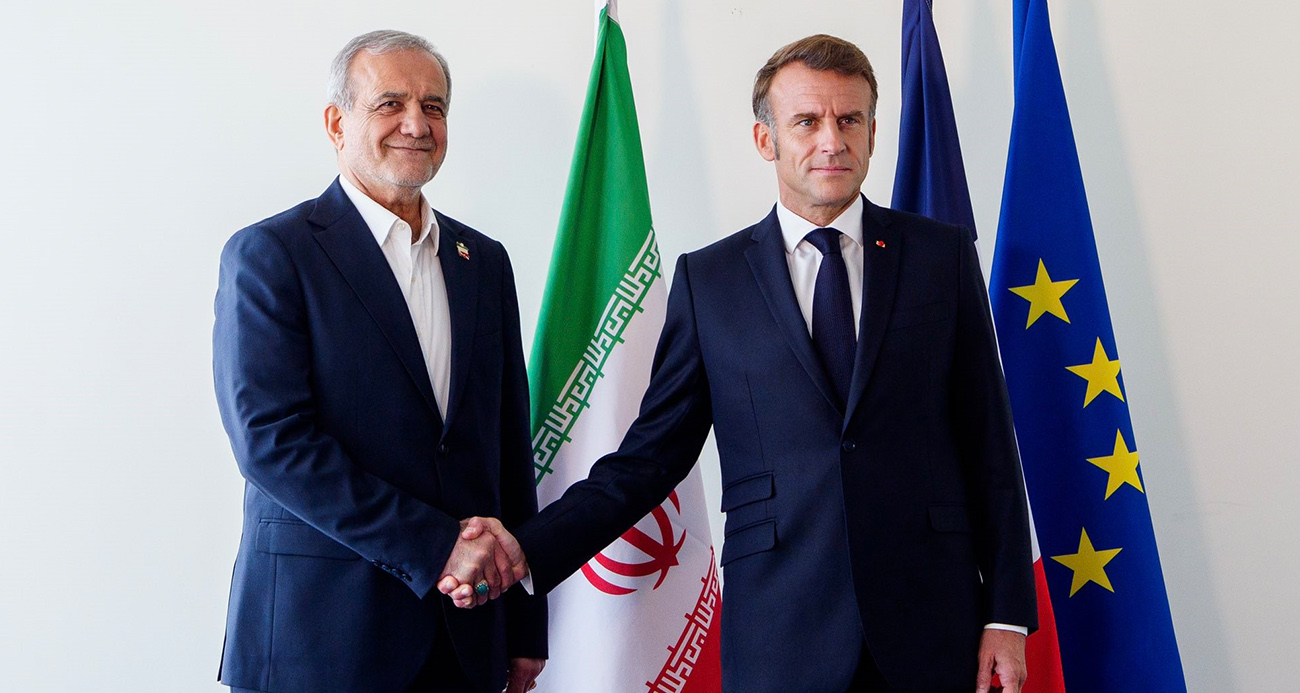 Macron, İran Cumhurbaşkanı Pezeşkiyan ile görüştü