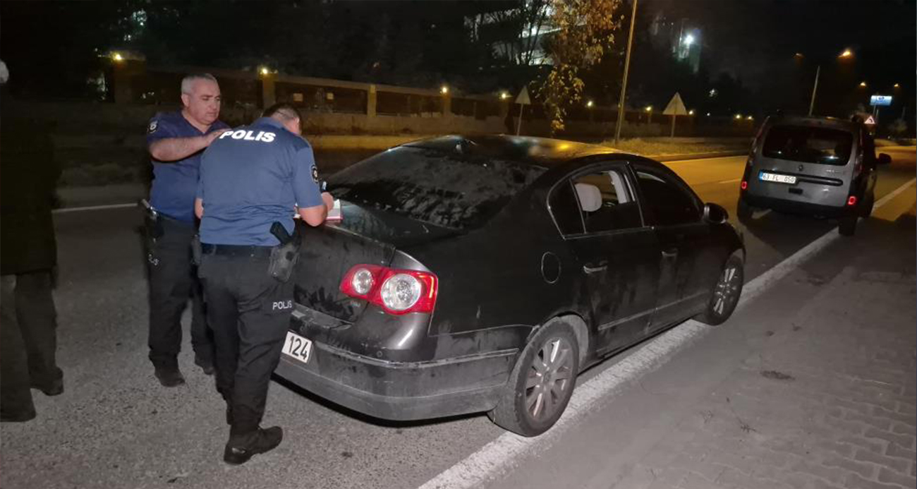 Polisi gören kaçmaya çalıstı