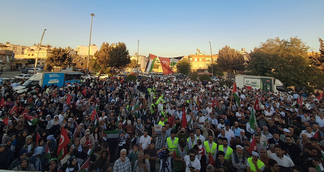 Kilis’te Sumud Filosu için dev miting