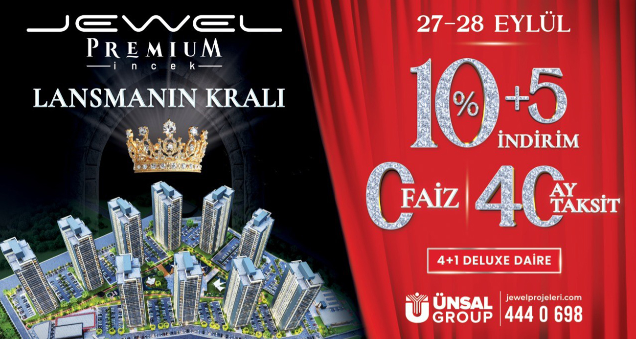 Jewel Premium İncek konutları "Lansman’ın Kralı" konseptiyle tanıtıldı