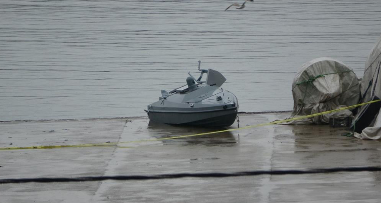 Menşei belirsiz bir insansız deniz aracı Trabzon’un Çarşıbaşı açıklarında bulundu