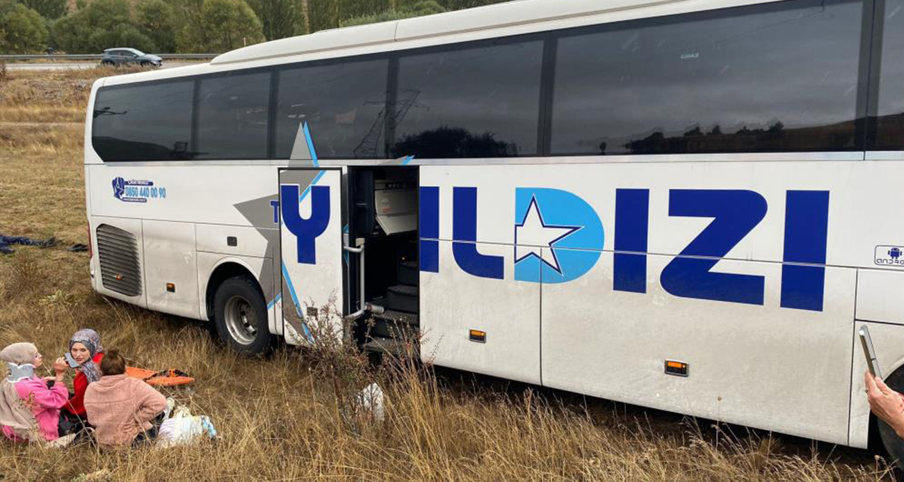 Sivas’ta otobüs kazası, çok sayıda yaralı