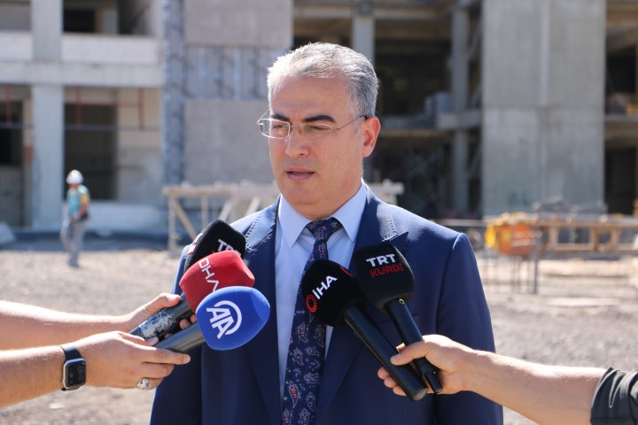 Diyarbakr ehir Hastanesinde inaat almalar hzla devam ediyor