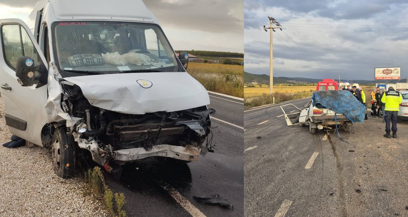 Gönen’de öğrenci servisi ile otomobil çarpıştı: 2 ölü, 7 öğrenci yaralı