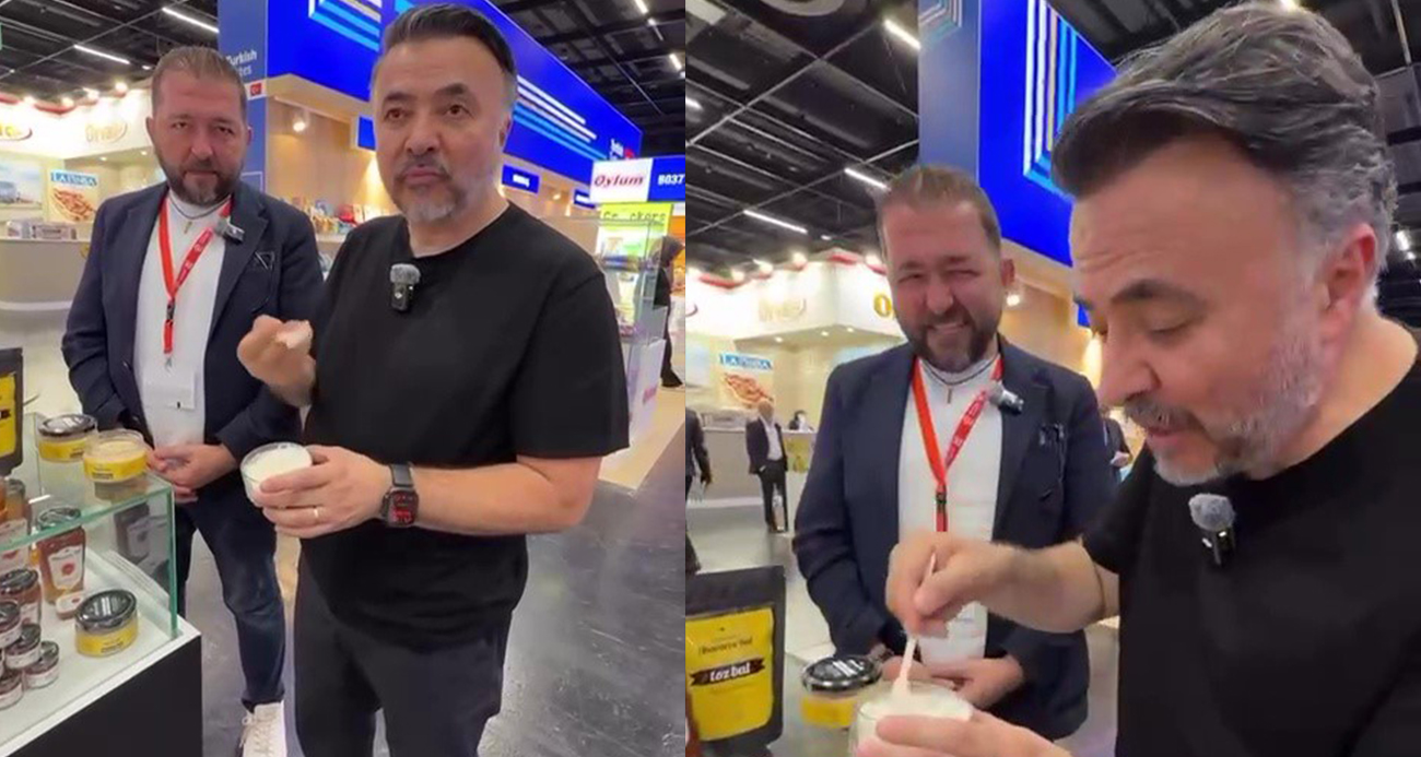 Firari FETÖ’cü, Almanya’da Adana’dan gelen firmanın balını tanıttı