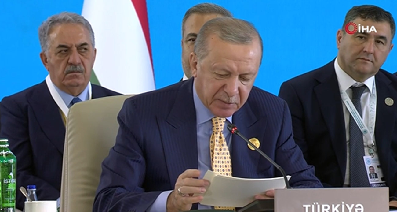 TDT Zirvesi’nde Cumhurbaşkanı Erdoğan’dan önemli mesajlar: Ortak alfabe vurgusu