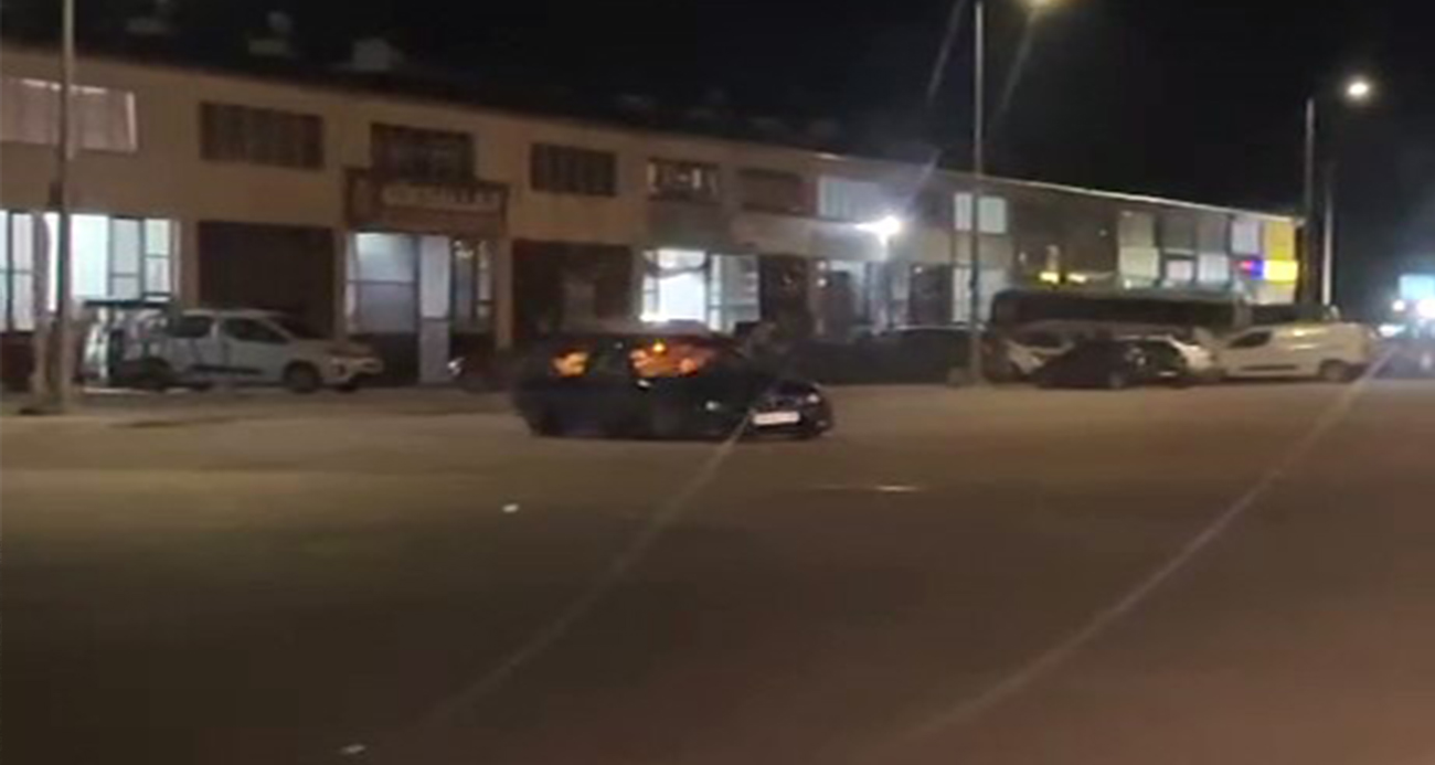 Polis aracının önünde drift attı, faturası ağır oldu