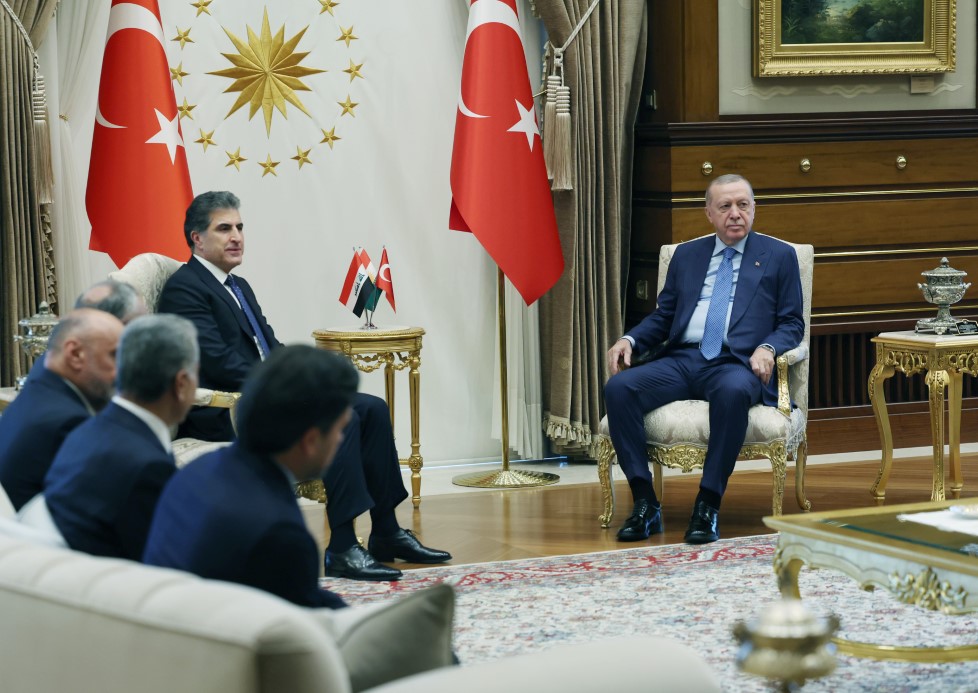 Cumhurbaşkanı Erdoğan, IKBY Başkanı Barzani’yi kabul etti