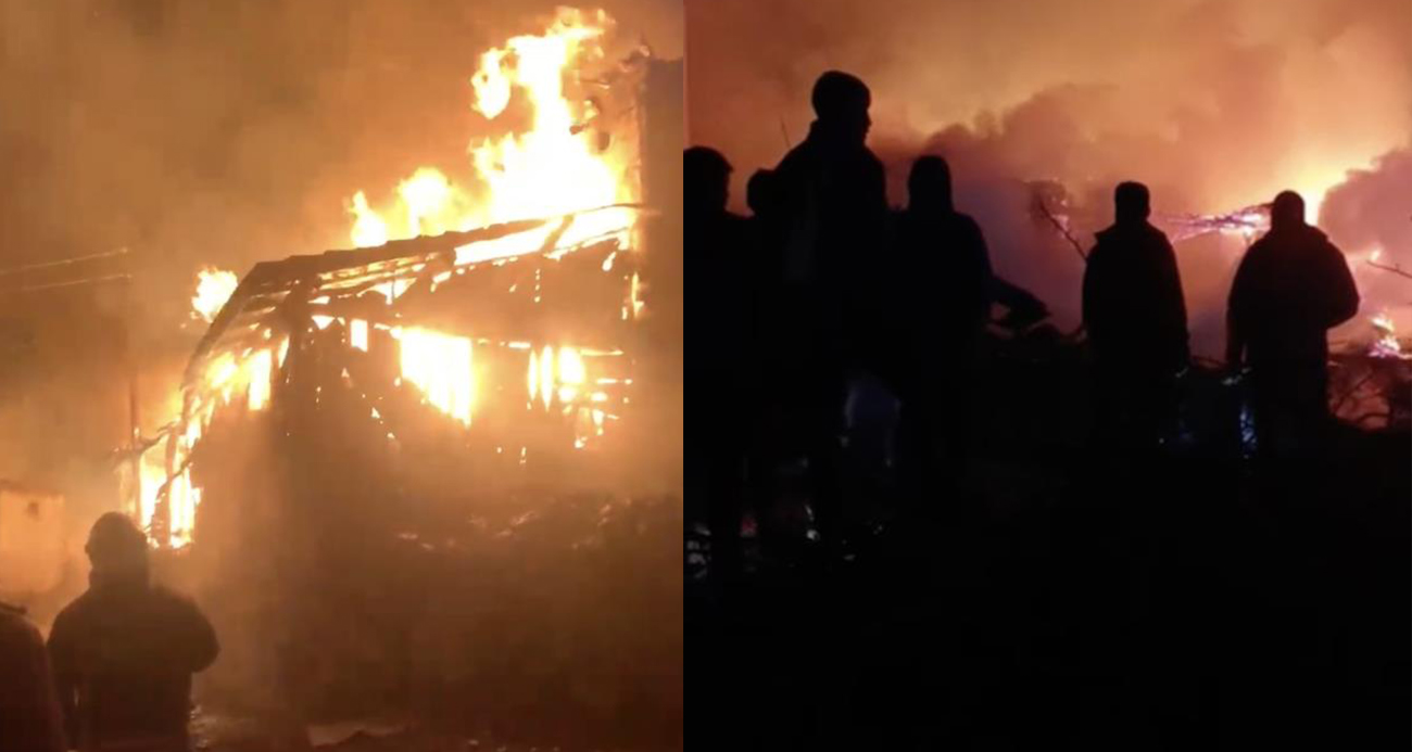 Alevlere teslim olan 3 ev küle döndü