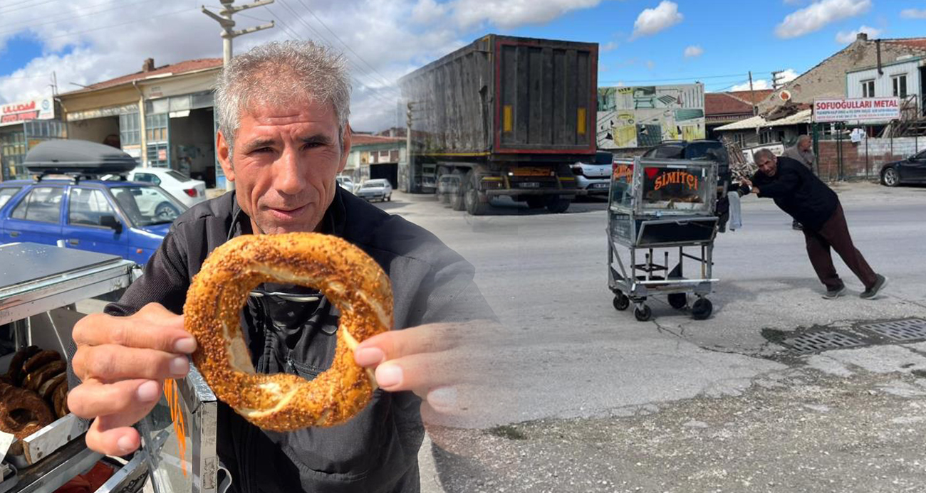 4 çocuğunu simit satarak okutuyor