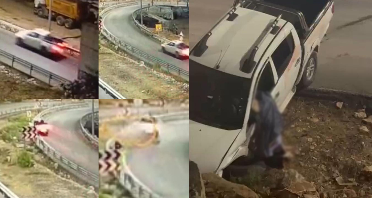 Tünel çıkışı feci kaza kamerada: Kamyonet sürücüsü hayatını kaybetti