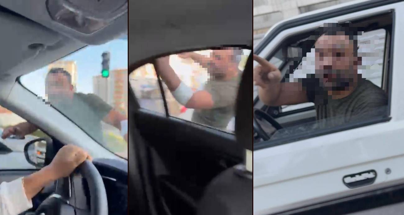 Trafikte tartıştığı kadınların otomobilini yumrukladı