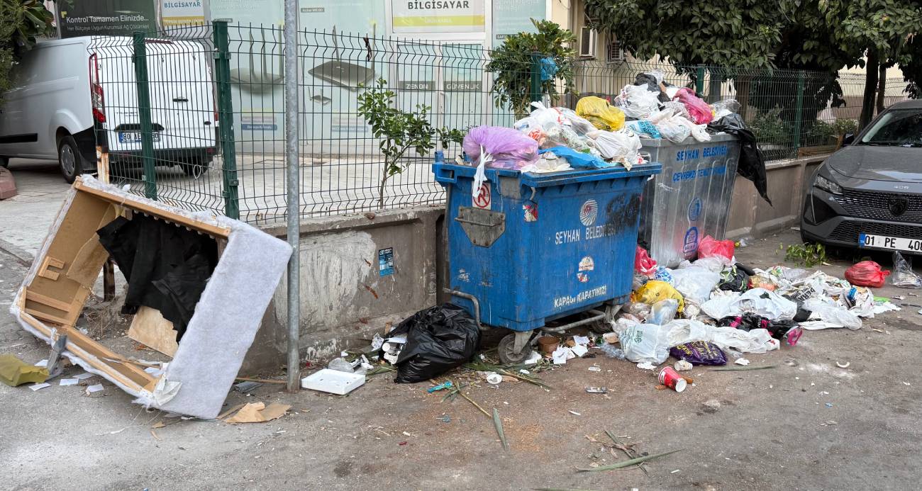 Seyhan’da çöp birikintileri oluştu