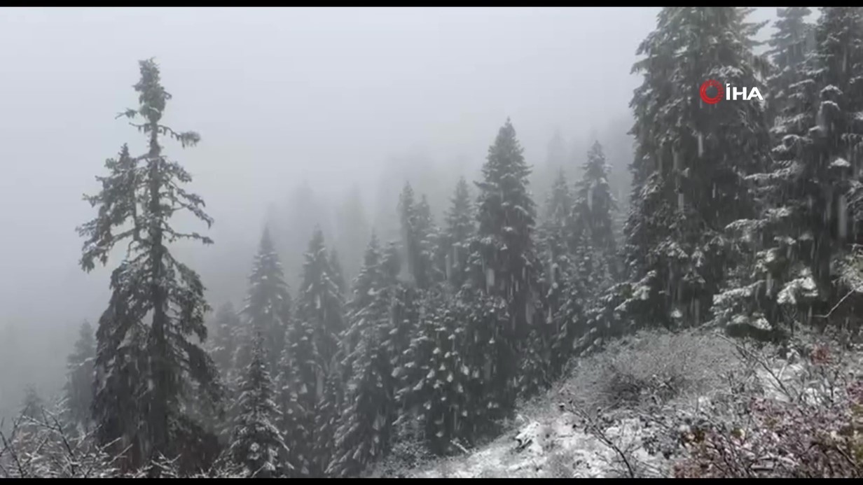 Safranbolu’nun yüksek kesimleri beyaza büründü