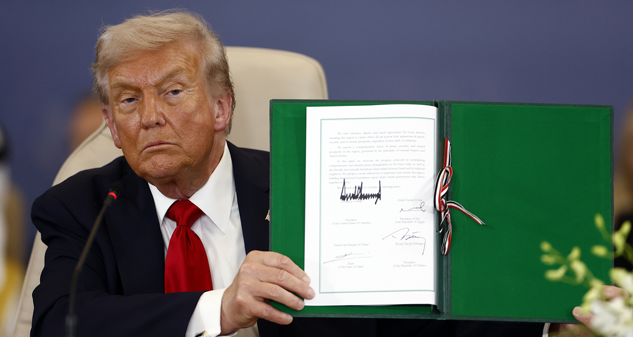 Mısır'da 4 liderin imzaladığı "Trump Deklarasyonu"nun tam metni yayımlandı