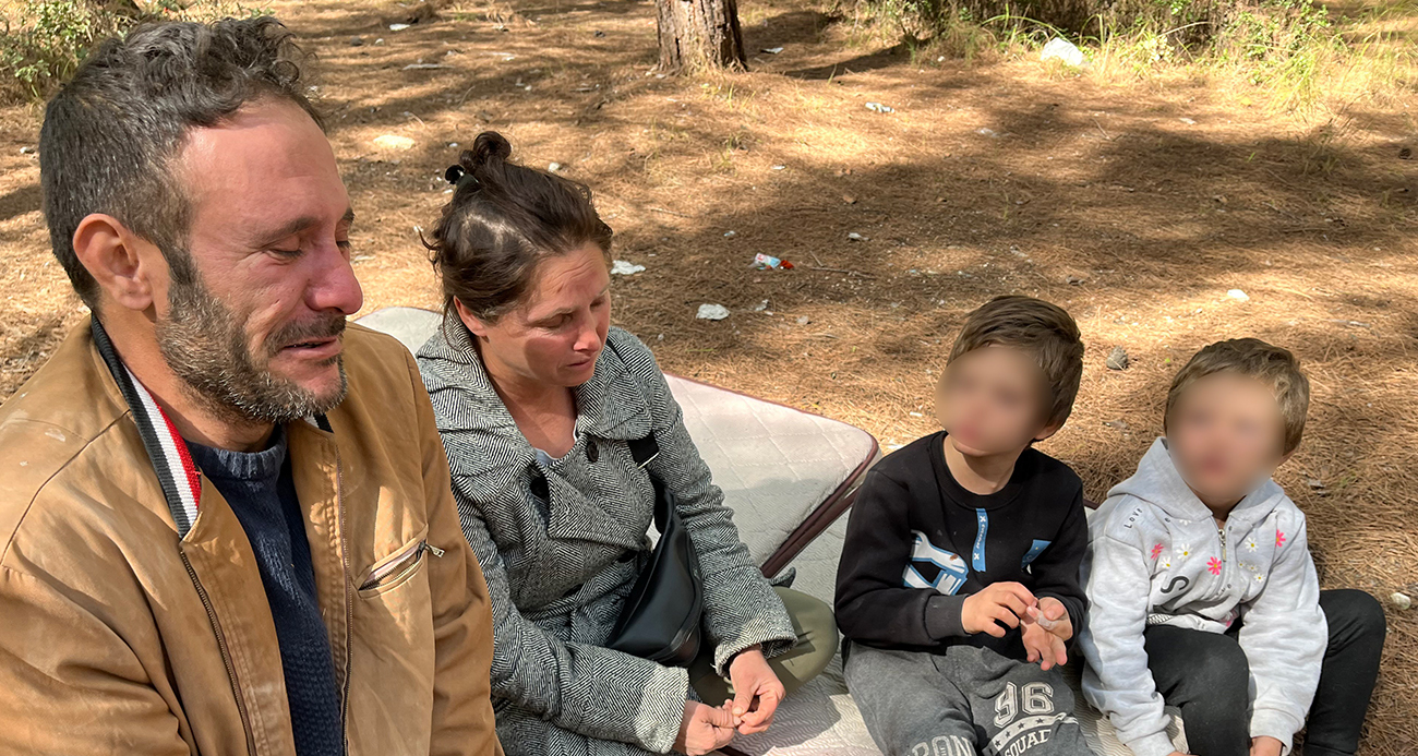 2 çocuklu aile evsiz kaldı!