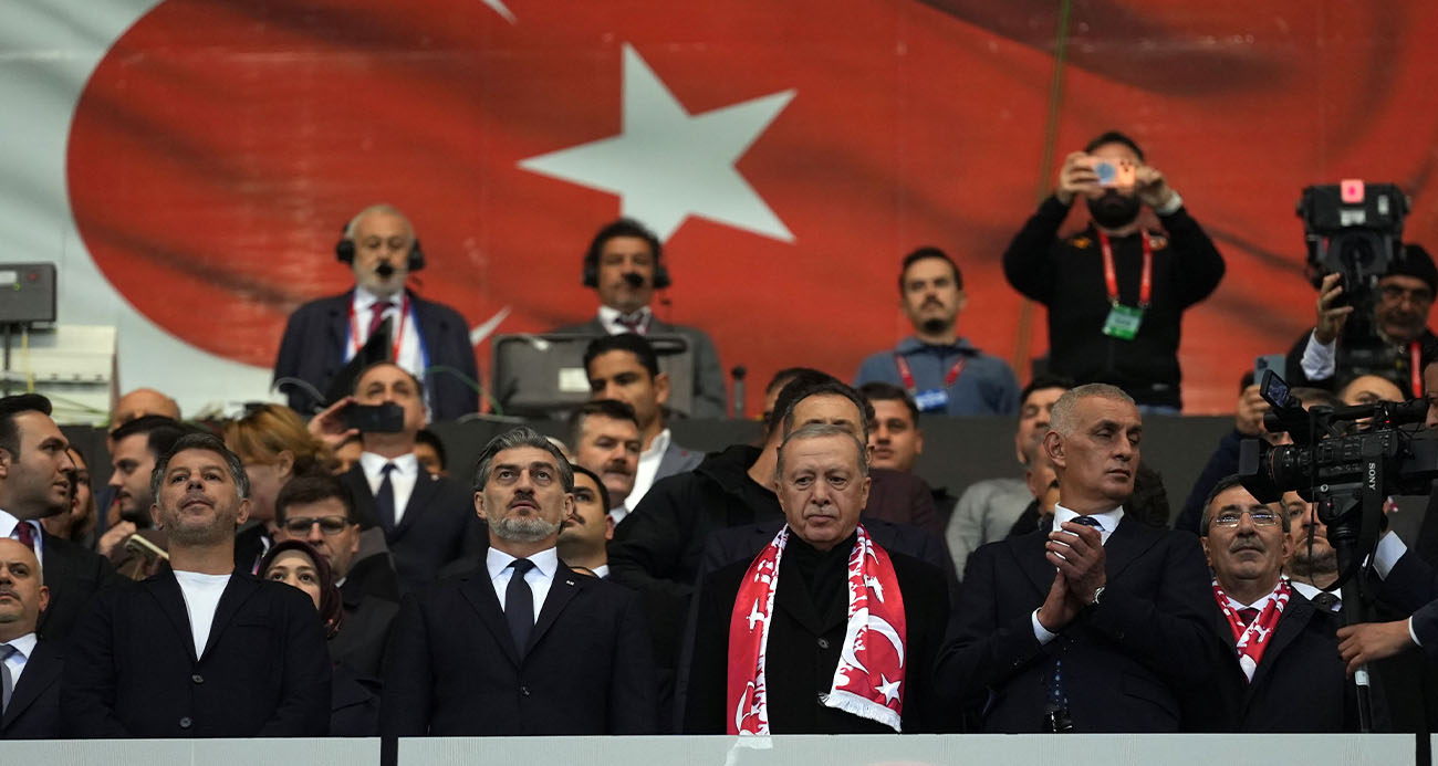 Cumhurbaşkanı Erdoğan, Türkiye - Gürcistan maçında