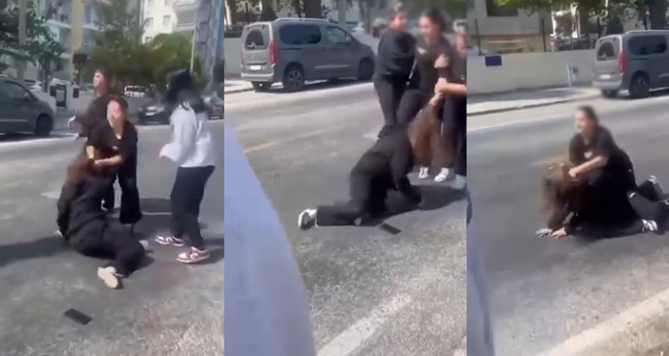 Saçlarından tutup sürükledi!