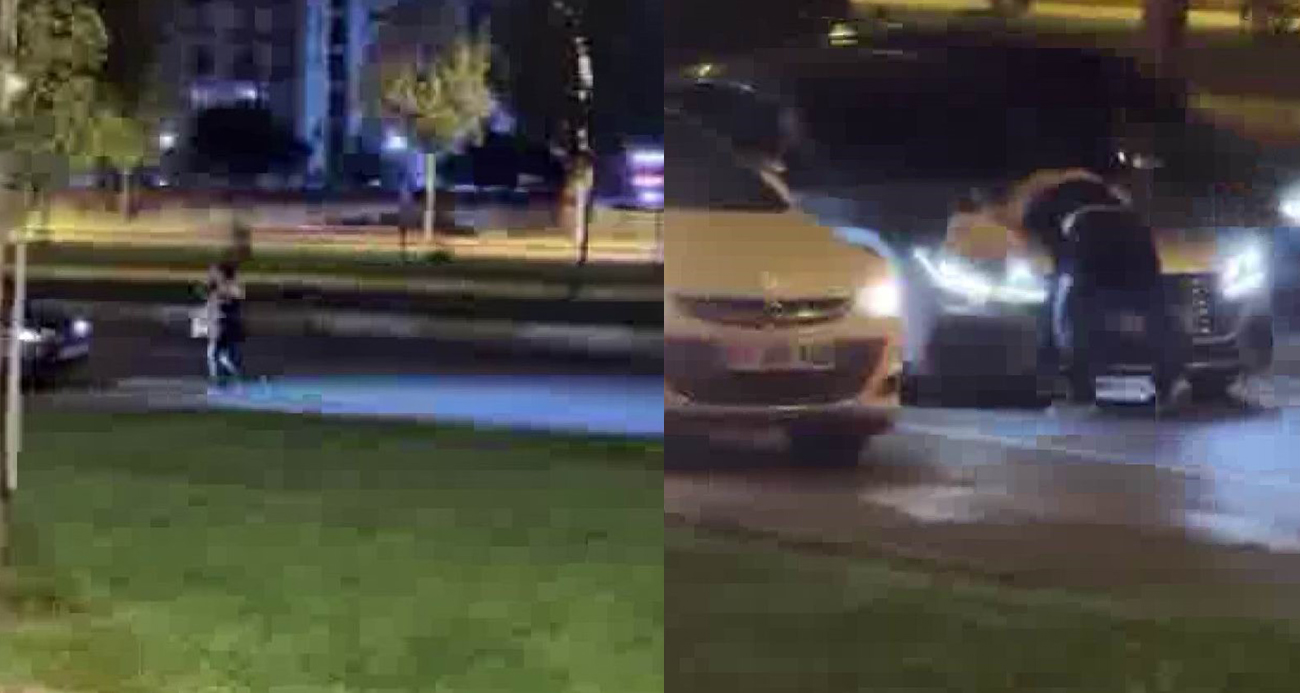 Diyarbakır’da şaşkına çeviren görüntü: Kadın ana yolda kendini seyir halindeki araçların önüne attı