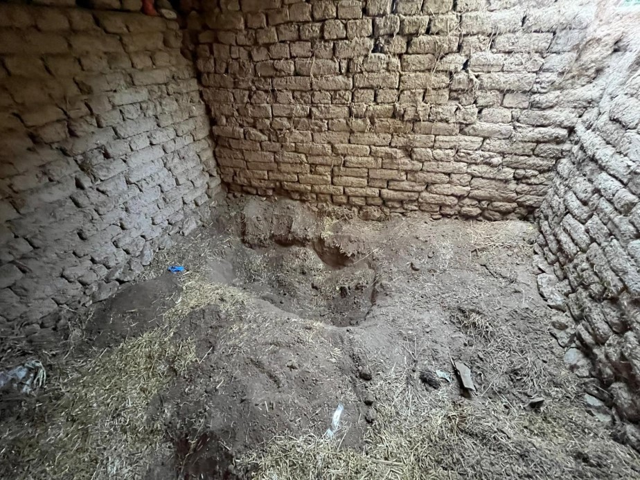 Eskişehir’de 14 yıl sonra ahırdan çıkarılan cesedin gömüldüğü yer görüntülendi