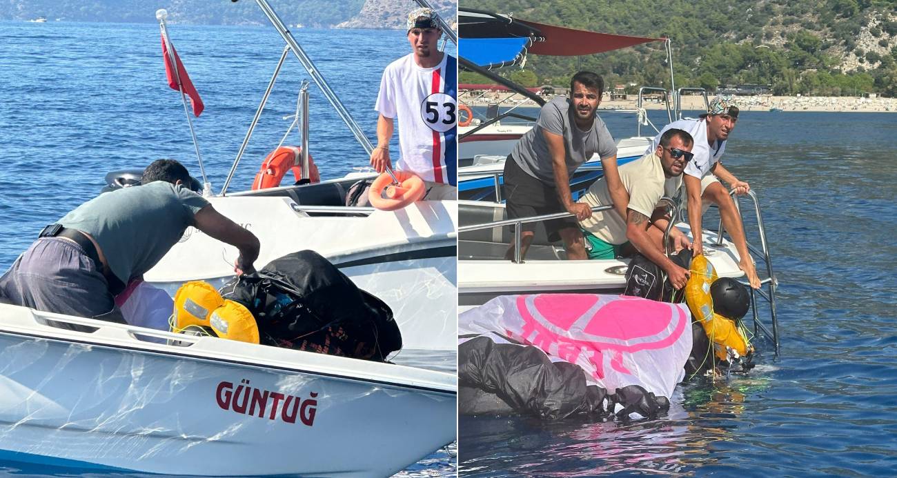 Fethiye’de denize düşen yamaç paraşütçüsü ağır yaralandı