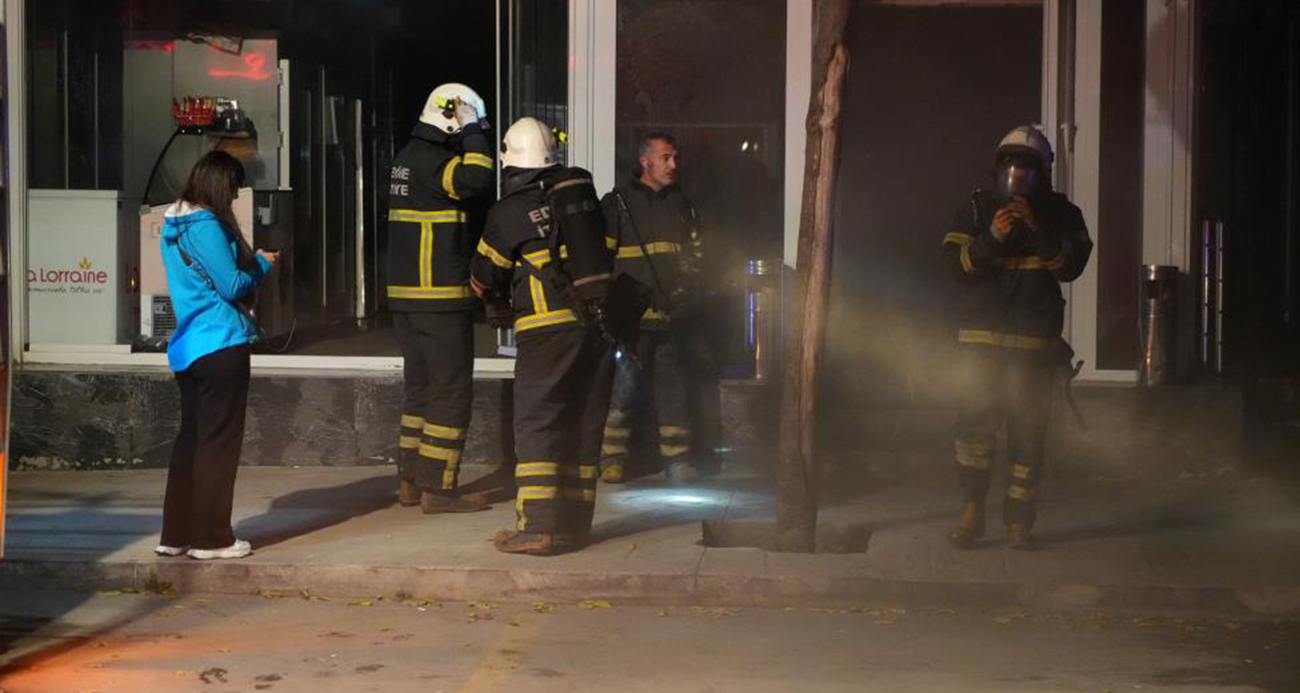 Edirne’de pastanede yangın paniği: Mahalleli sokağa döküldü
