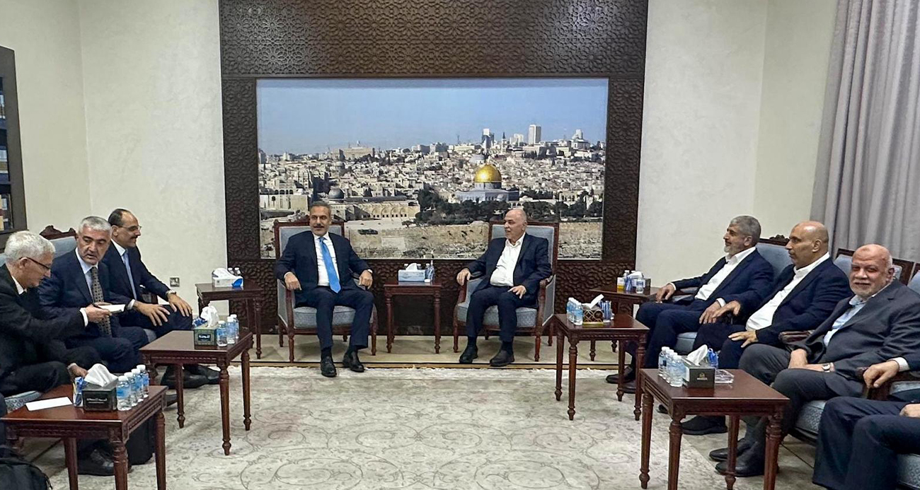 Dışişleri Bakanı Fidan ve MİT Başkanı Kalın Hamas liderleriyle bir araya geldi