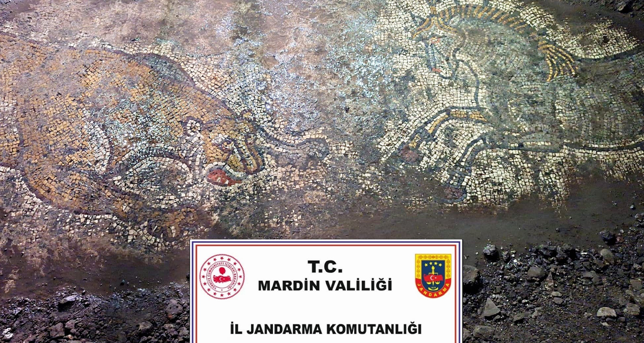 1500 yıllık mozaik ele geçirildi!