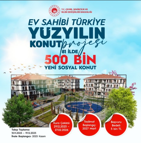 Yüzyılın Konut Projesi'nin detayları belli oldu