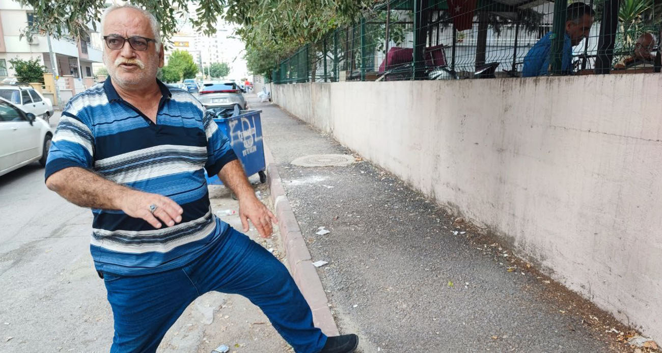 Seyhan Belediyesi parke taşı bulamayınca kaldırımı asfaltladı