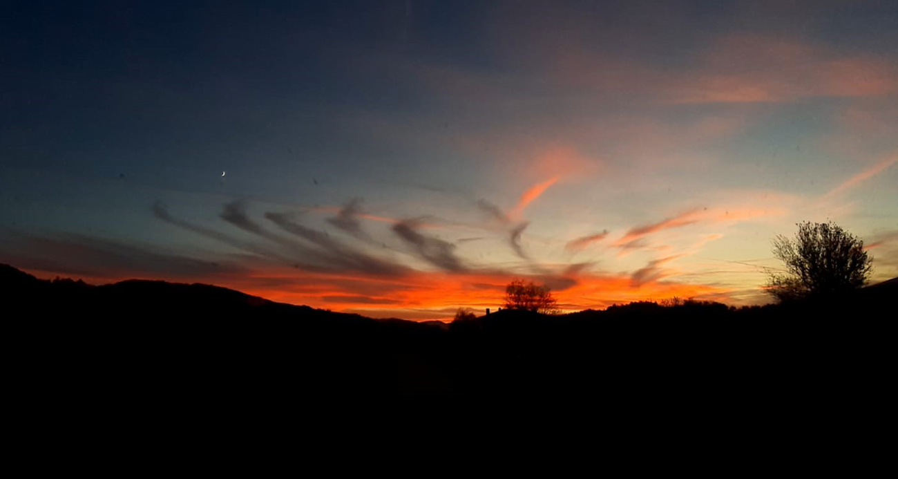 Bolu’da gün batımı kartpostallık görüntüler oluşturdu