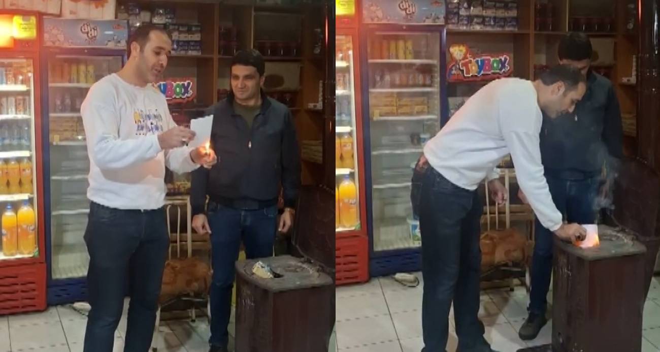 Mahallelinin borcunu kapattı, veresiye defterini yaktı