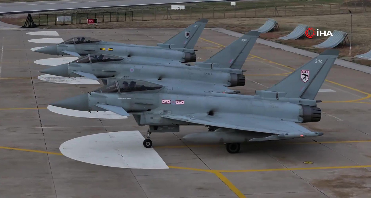 Birleşik Krallık Başbakanı Starmer’in ziyareti dolayısıyla 3 Eurofighter Türkiye’ye geldi