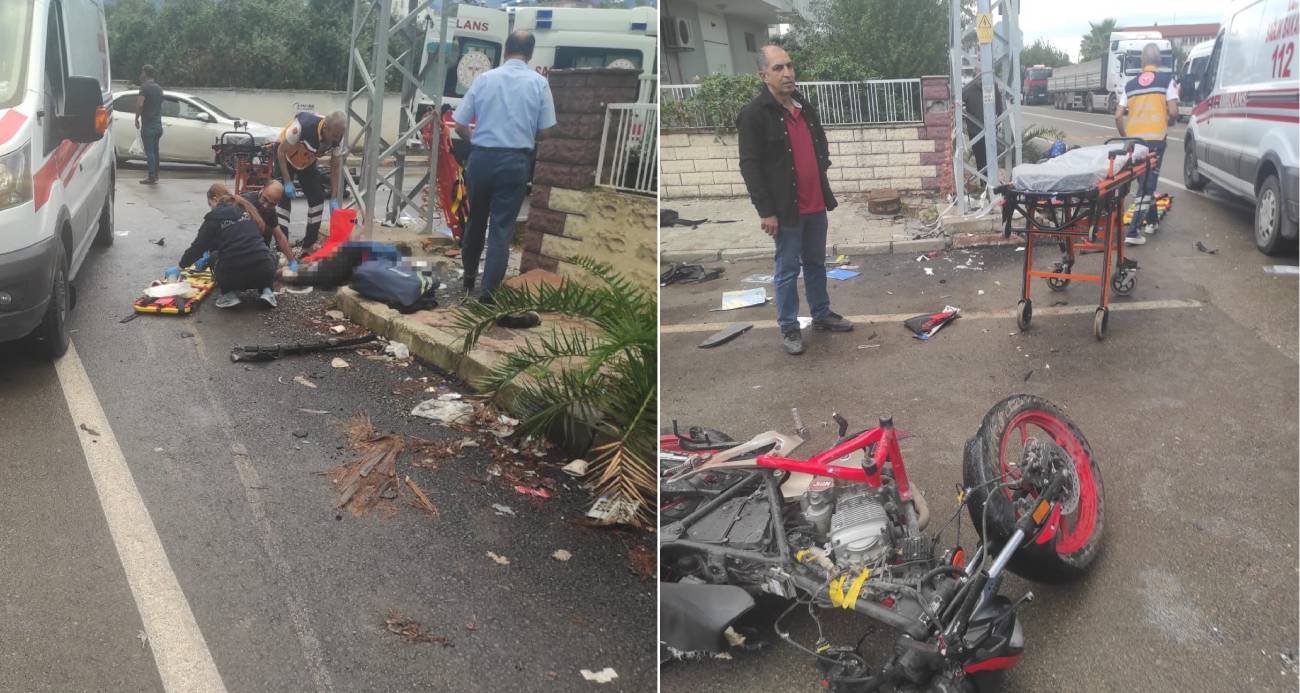 Servisle çarpışan motosikletteki 16 yaşındaki çocuk öldü