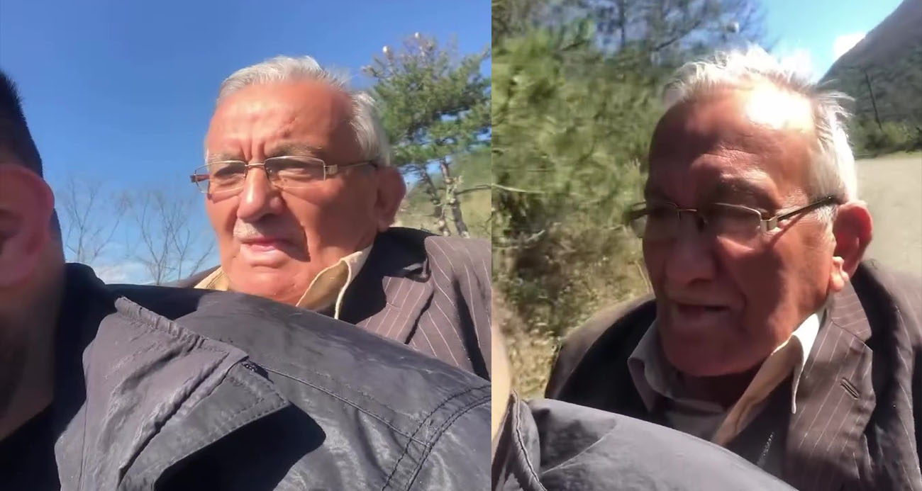 Dedeyle torununun motosiklet yolculuğu gülümsetti