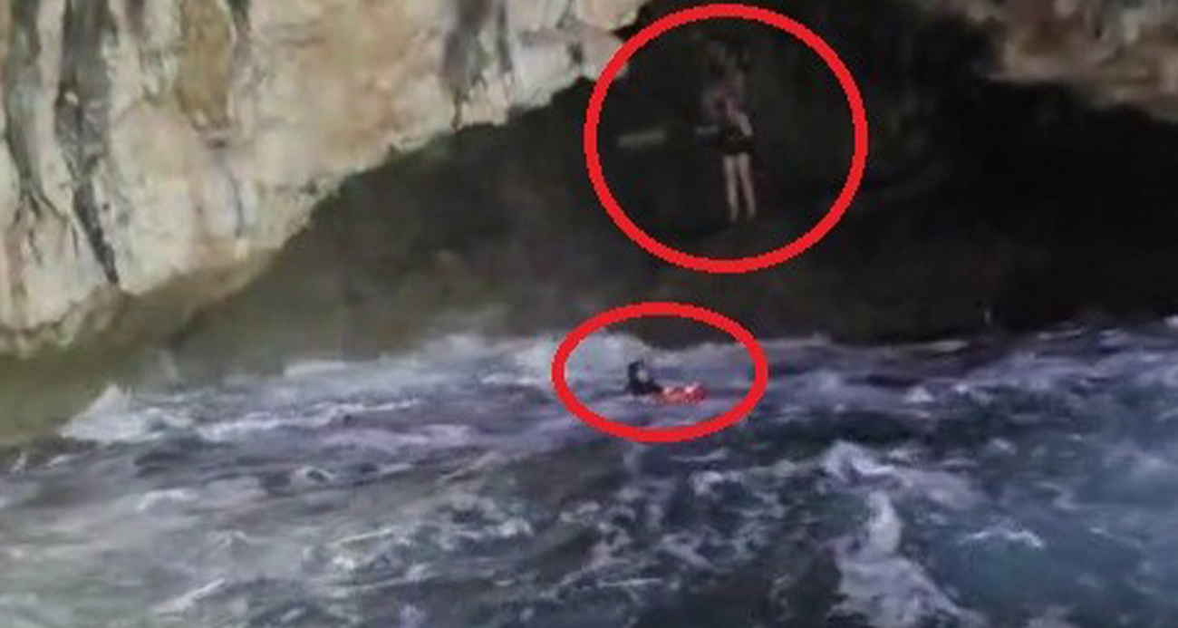 Sığındıkları mağarada mahsur kaldılar!