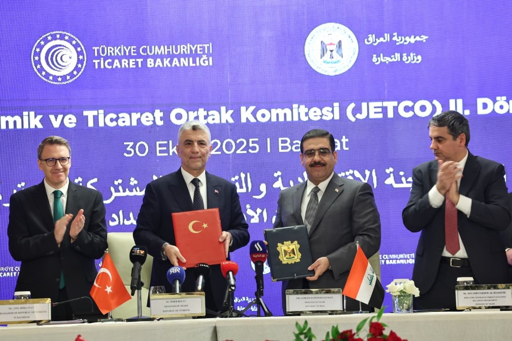 Türkiye ile Irak arasında "JETCO 2. Dönem Protokolü Mutabakatı Zaptı" imzalandı