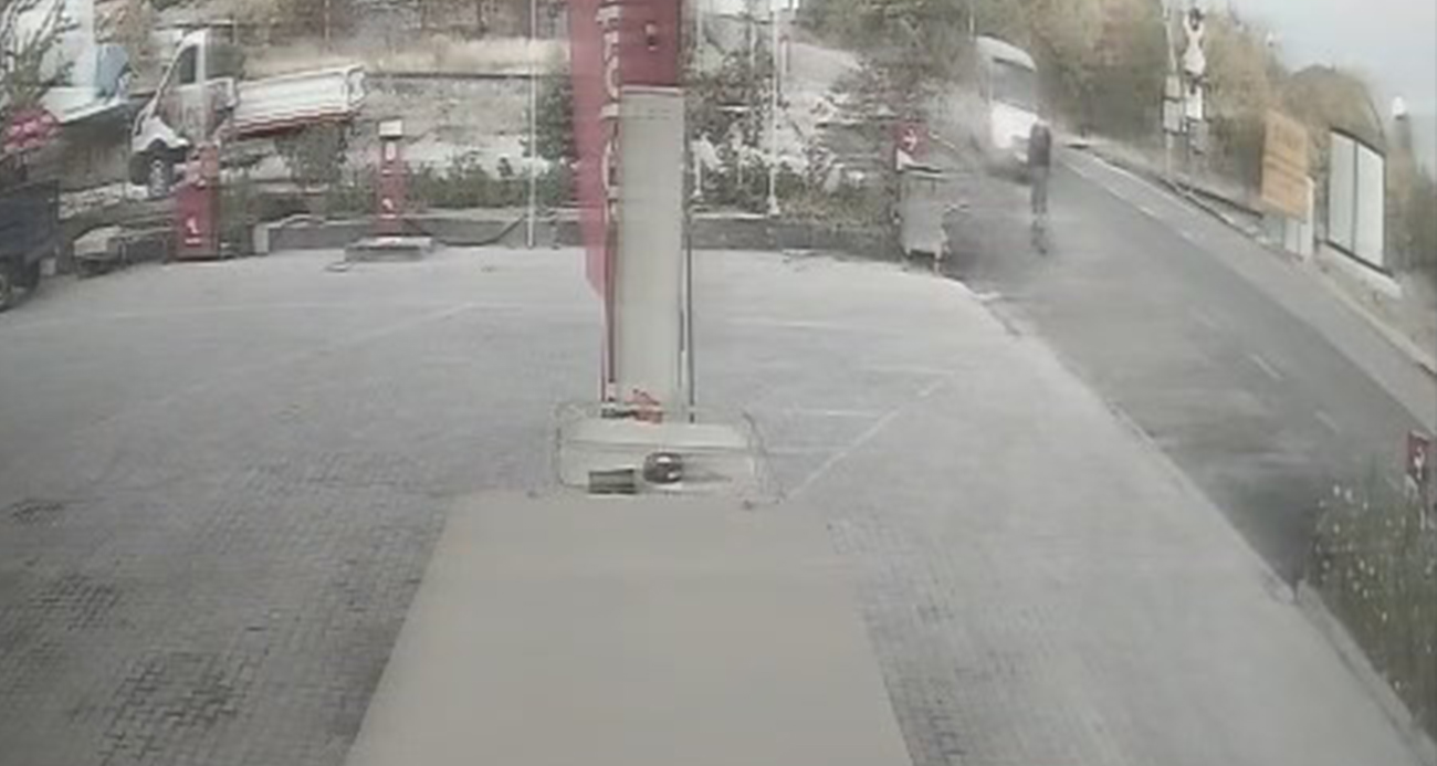Eniştesine araçla çarpıp kaçtı: O anlar kameraya yansıdı