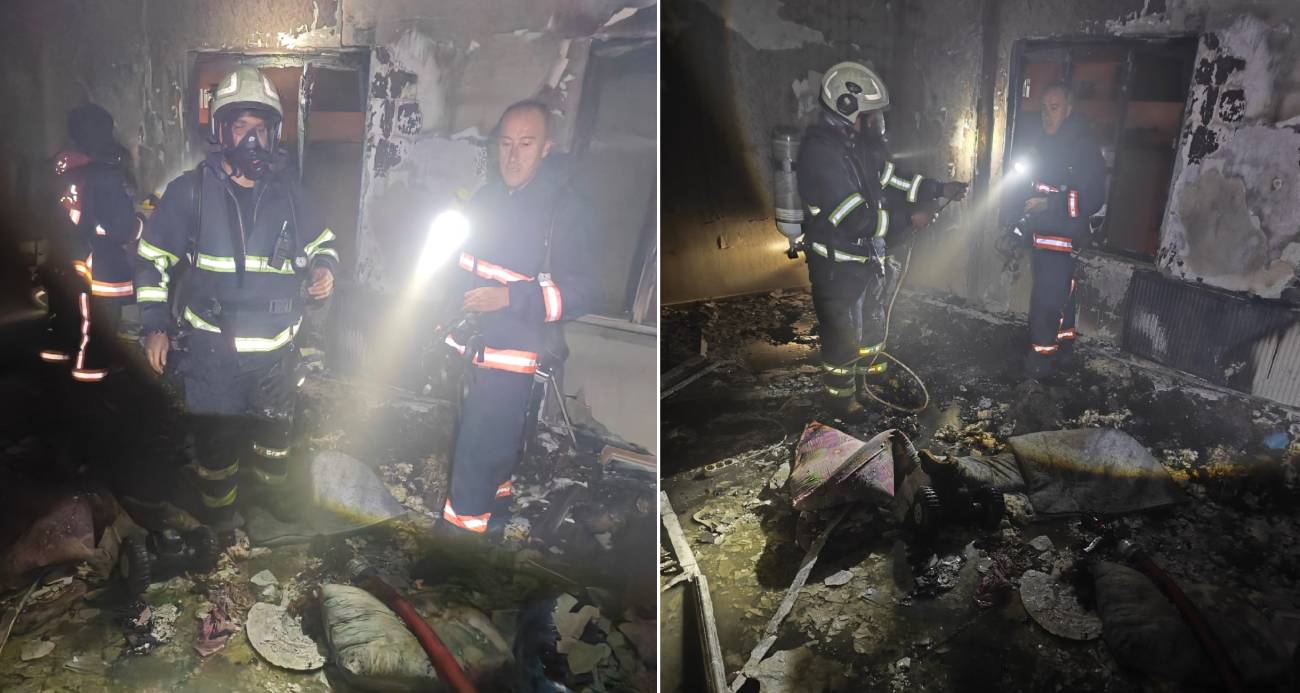 Mardin’de bina yangını: 2 kişi dumandan etkilendi