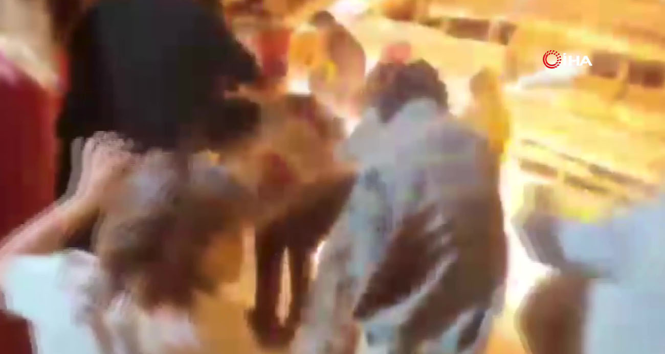 Düğünde korku dolu anlar!