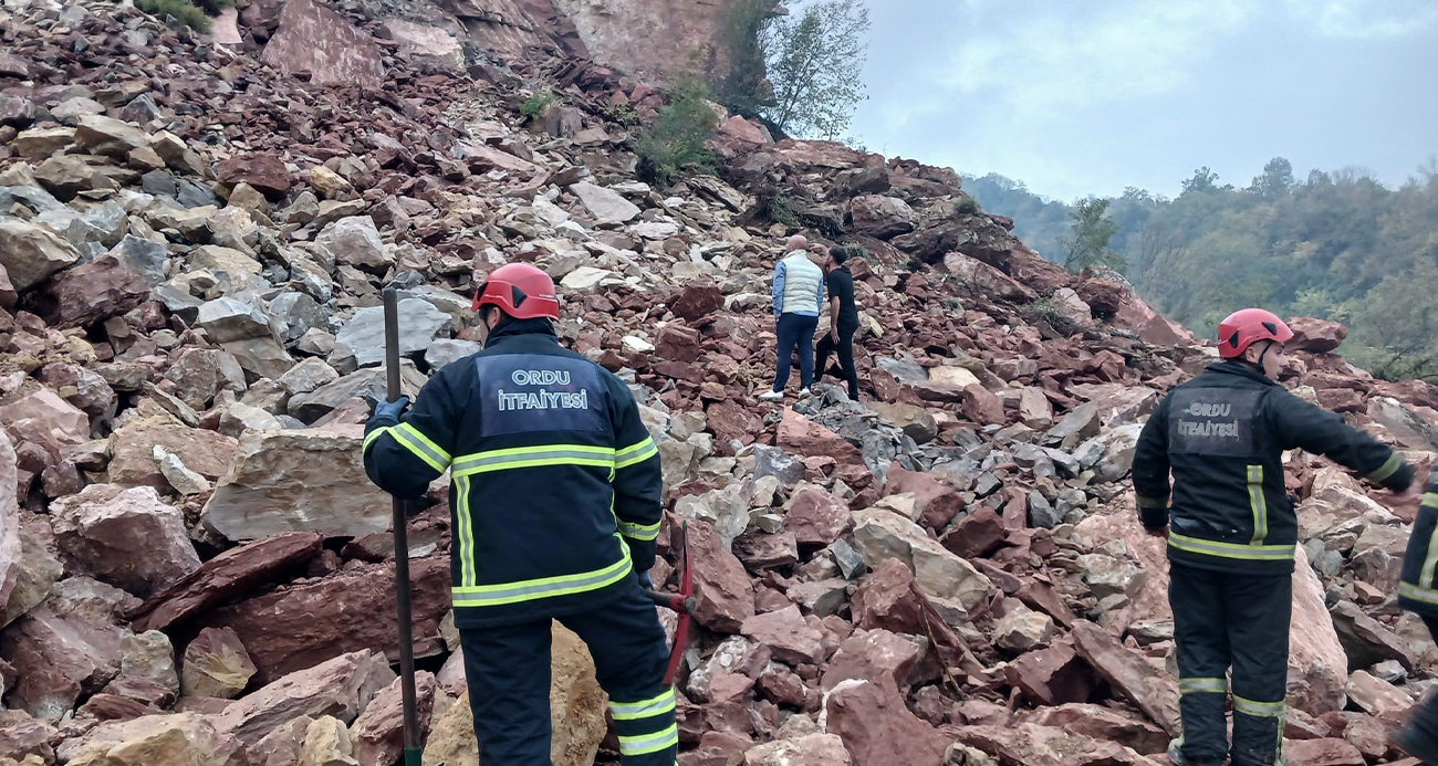 Ordu’da taş ocağında göçük: 2 kişi enkaz altında kaldı